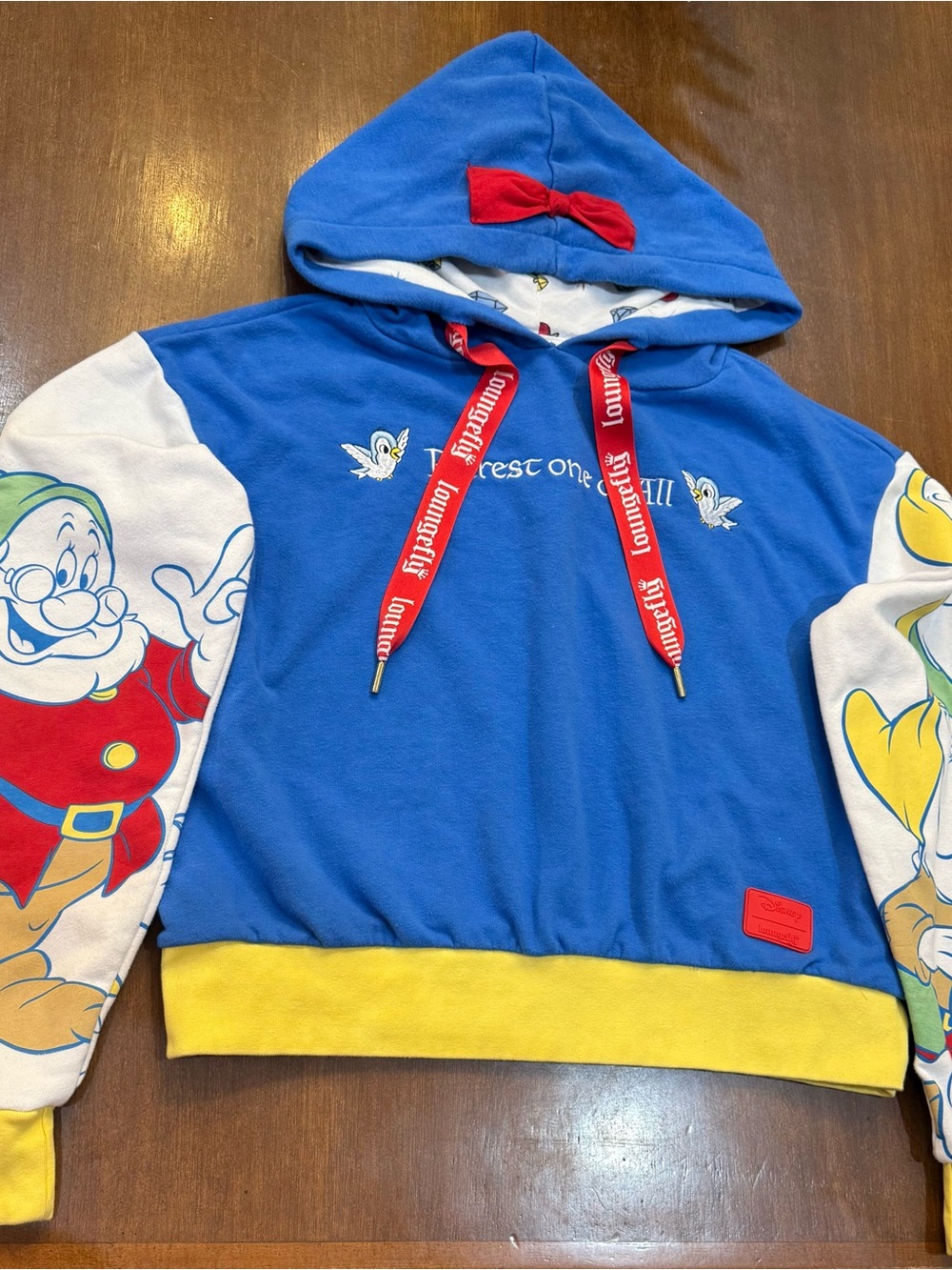 Loungefly | Disney Snow White “Fairest One Of All” Crop Hoodie (size M)